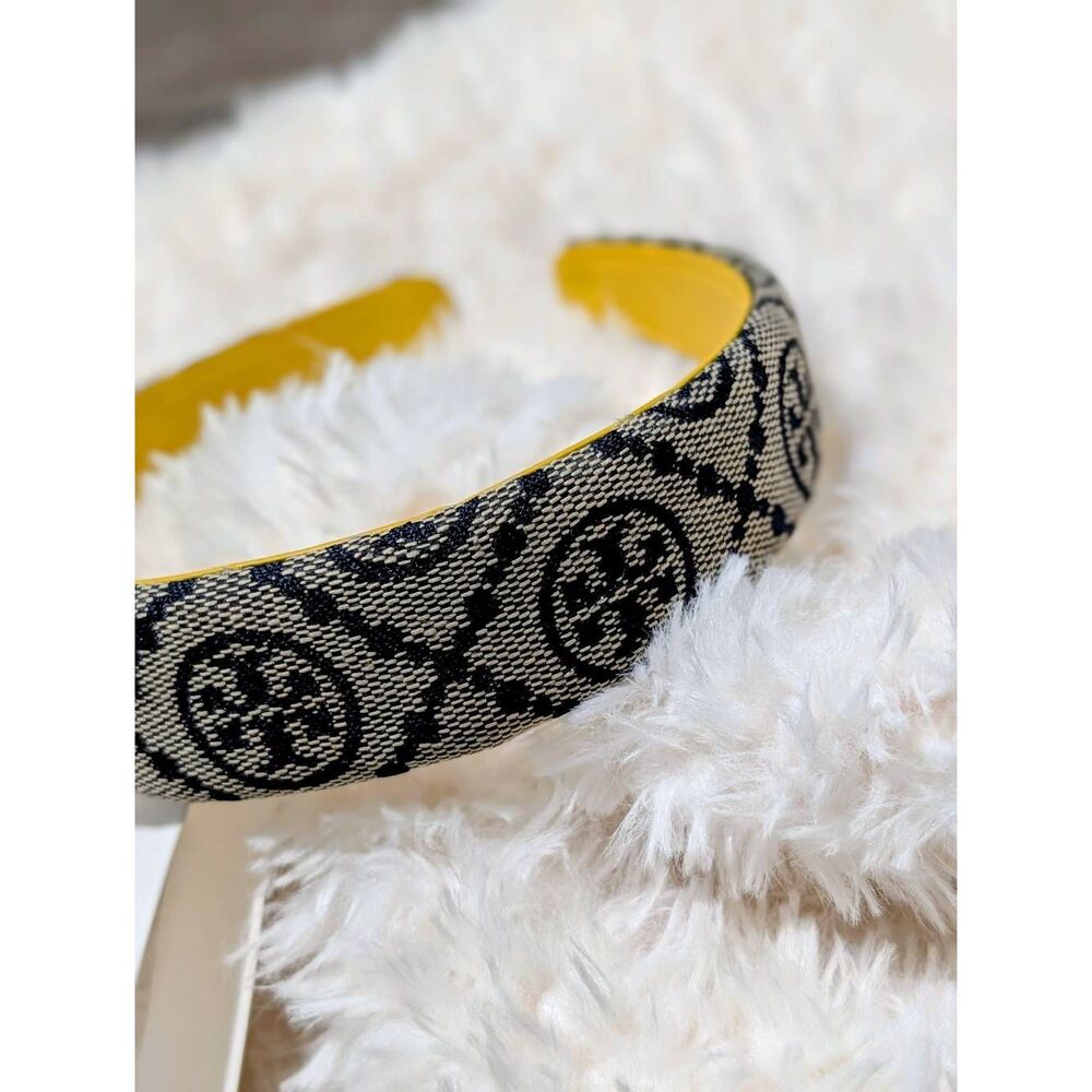 TORY BURCH Blue Monogram Headband - Picture 3 of 4